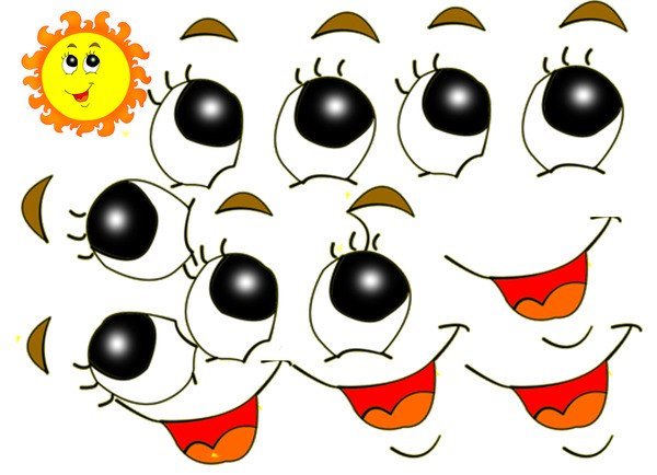 Мордашки для поделок