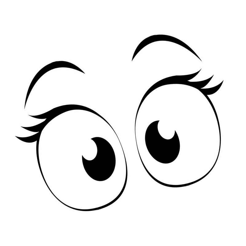 Трафареты глаз для поделок