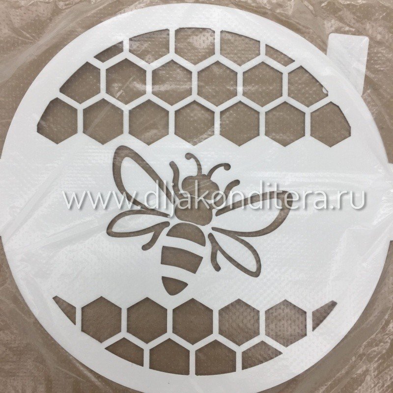 Трафарет для украшения медовика