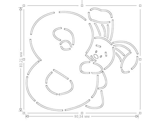 Трафареты для пряников восьмое марта