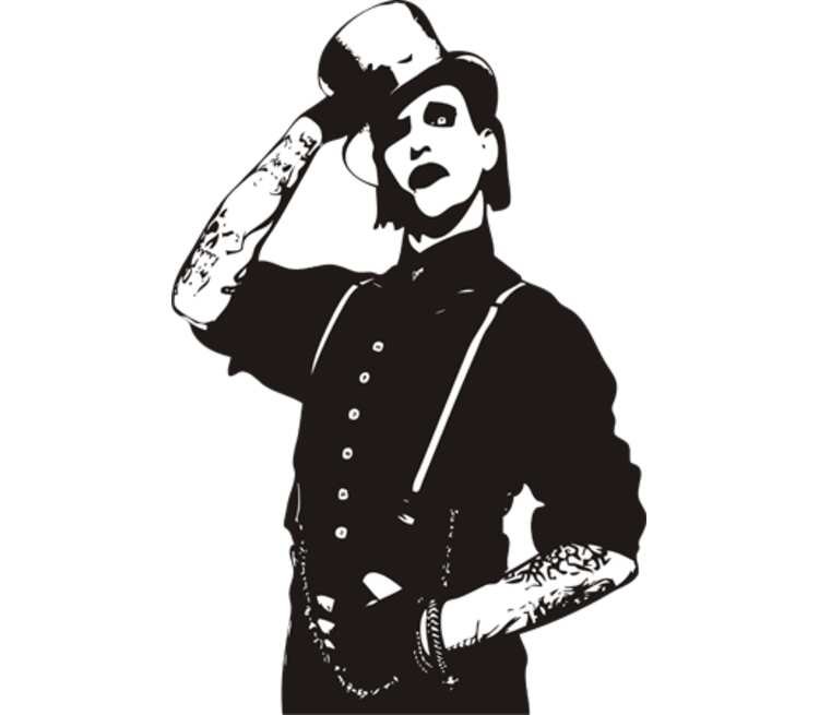 Тату Мэрилин мэнсон эскизы