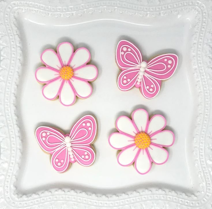 Пряники в виде бабочек