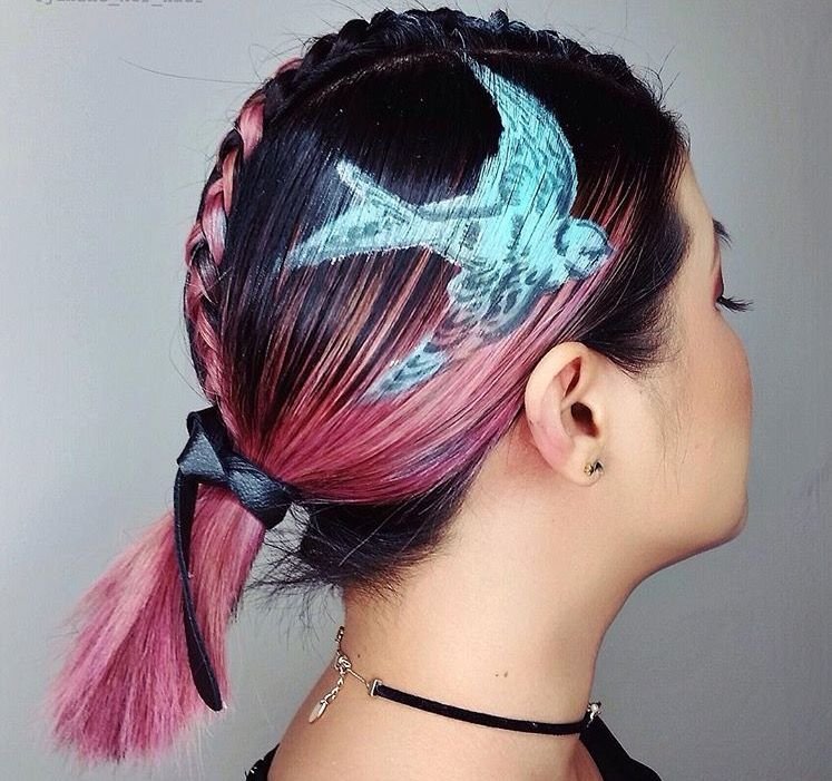Необычная покраска волос