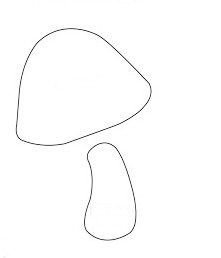 Ножка грибочка для аппликации