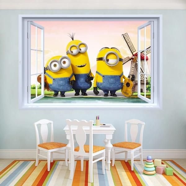 Наклейка на стену Миньоны