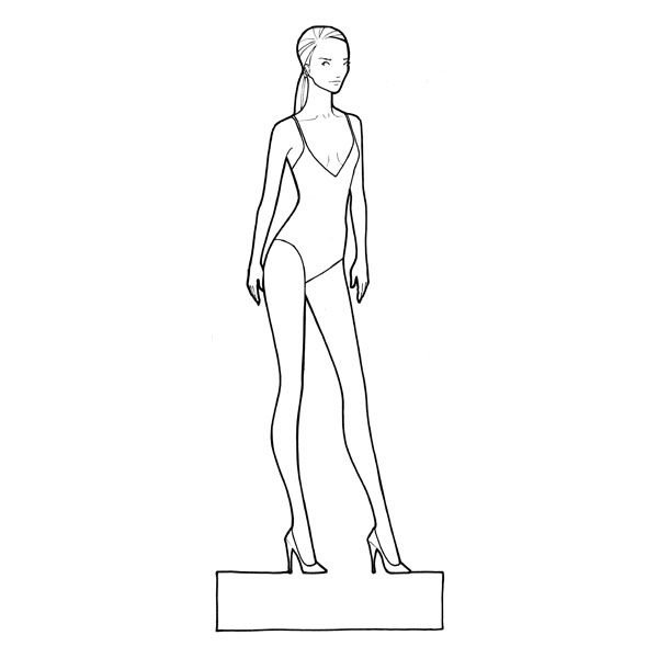 Фигура для рисования одежды