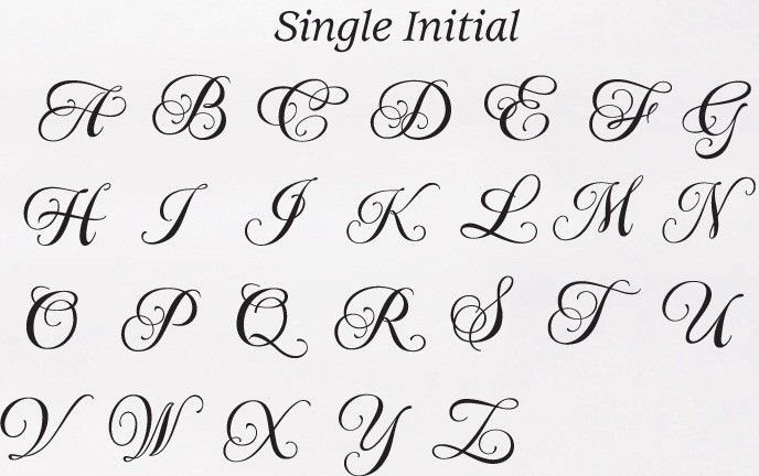 Красивые Каллиграфические буквы