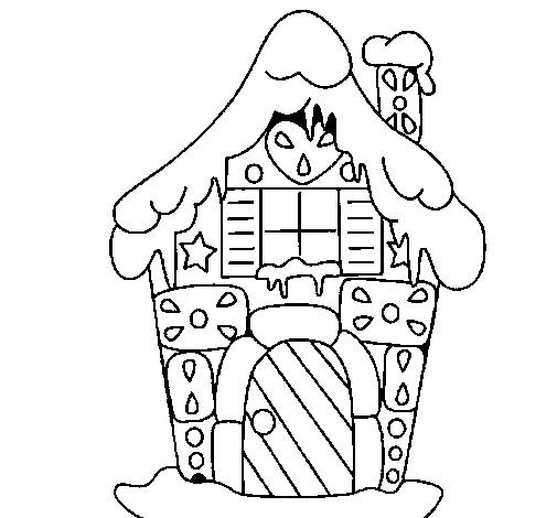 Домик раскраска для детей