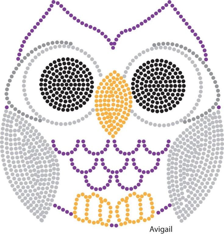 Трафарет для вышивания бисером