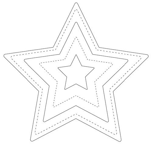 Трафарет звезды