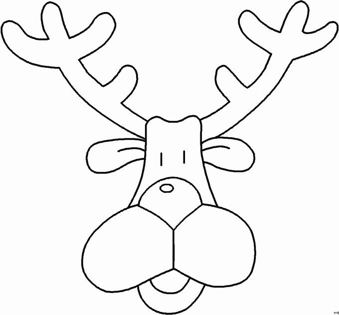 Трафареты на окна новогодние олени