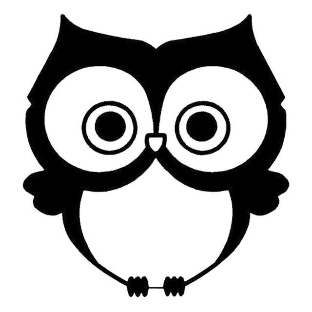 Сова трафарет