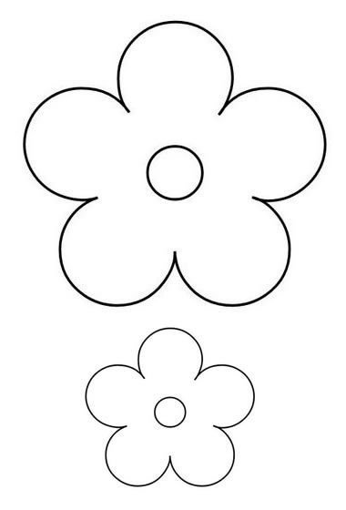 Цветочки из фетра выкройки