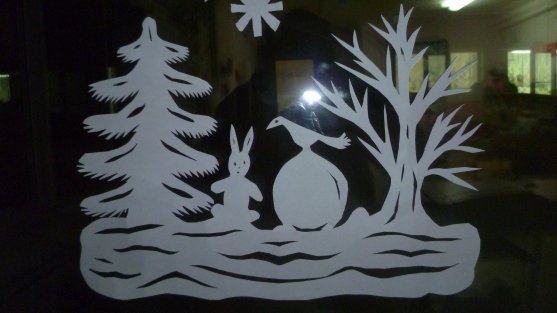 Сказка 12 месяцев украшение окон