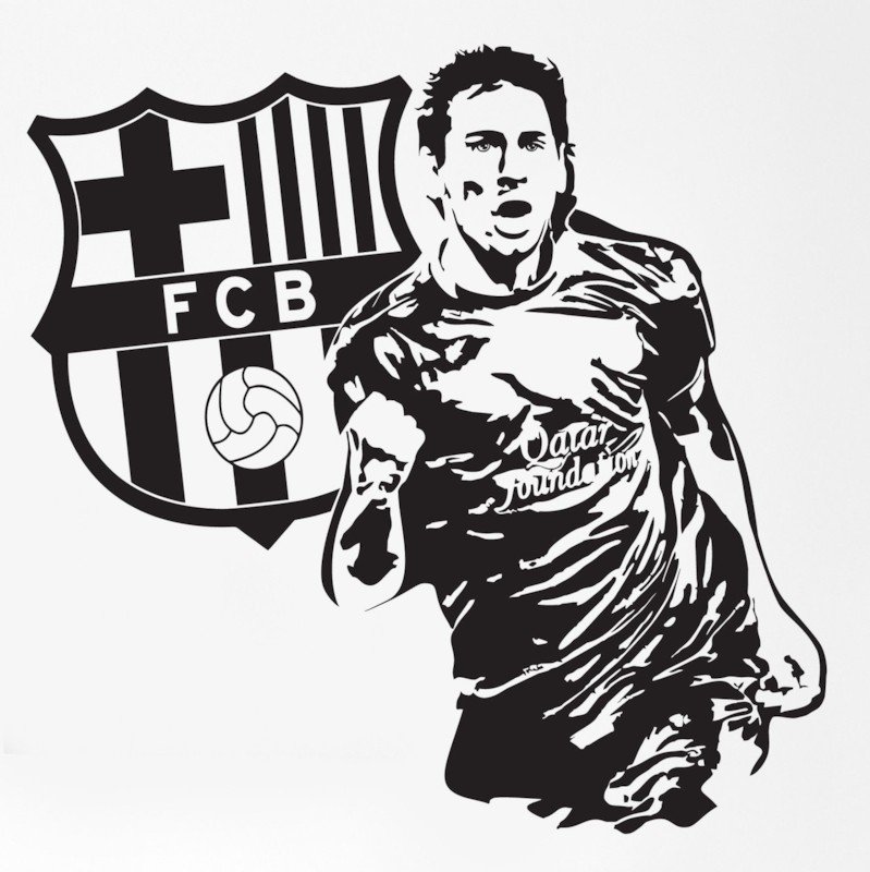 Наклейка "футболист"