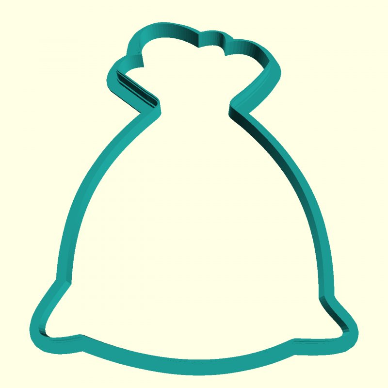 Трафарет для пряника мешок