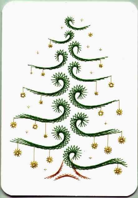 Изонить елка схема