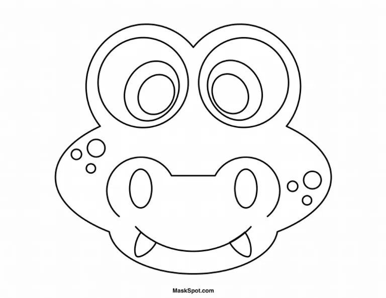 Маска крокодила для детей