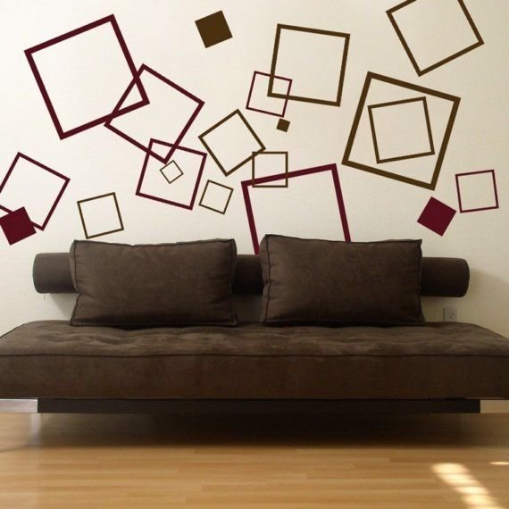 Геометрический узор на стене