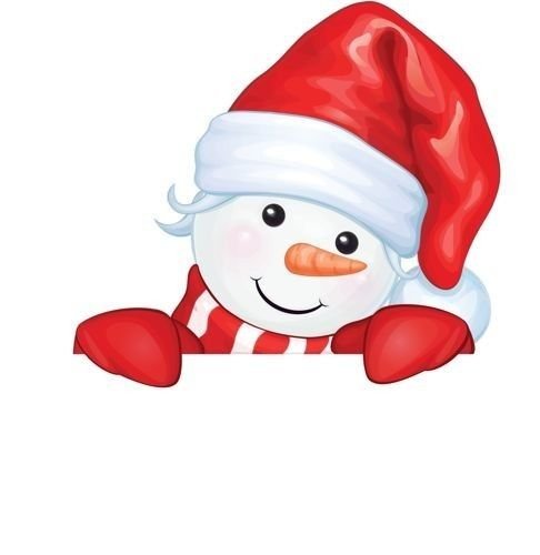 Снеговики на окна выглядывают