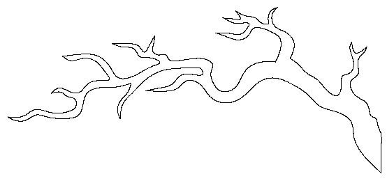 Ветка трафарет для вырезания