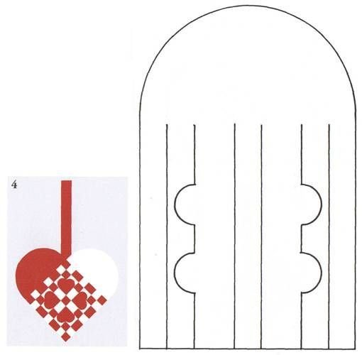 Сердце плетение из бумаги