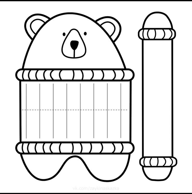 Поделки из бумаги для раскрашивания