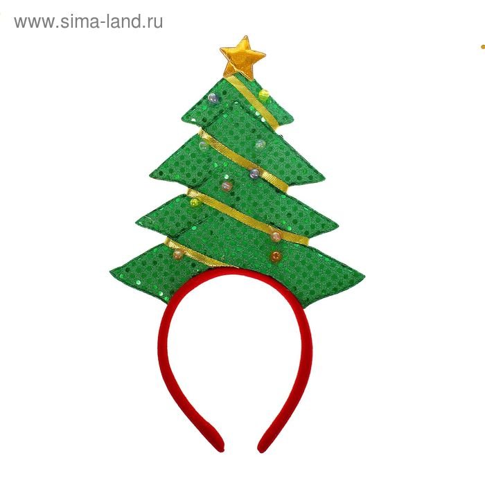 Новогодний ободок с елками