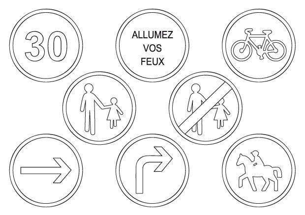 Дорожные знаки раскраска для детей