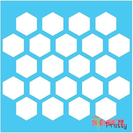 Трафарет соты для стен