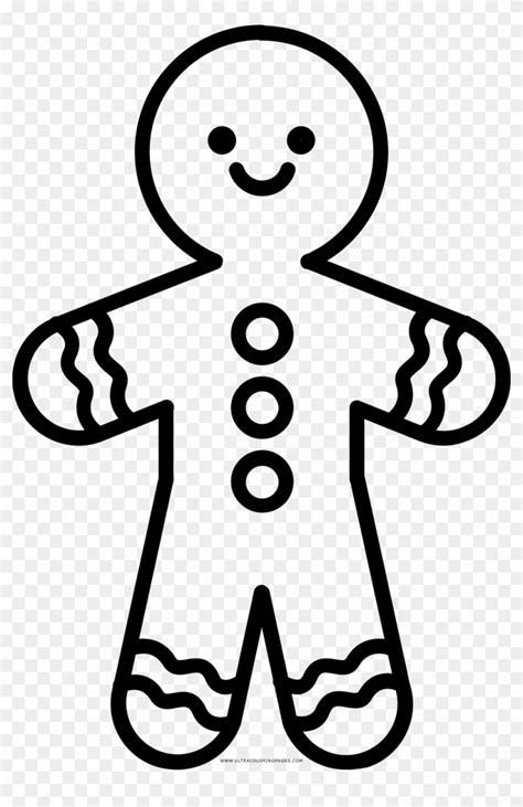 Раскраска имбирный человечек