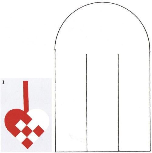 Сердечко из бумаги плетение схемы