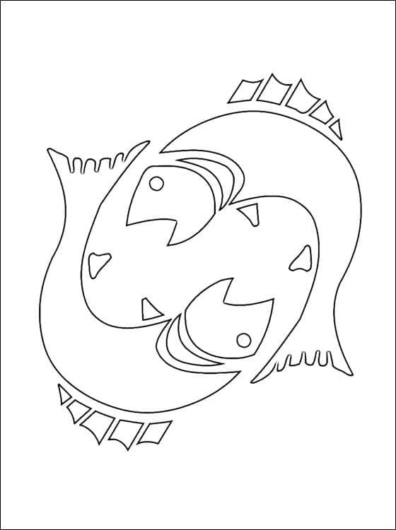 Трафарет "рыбки"