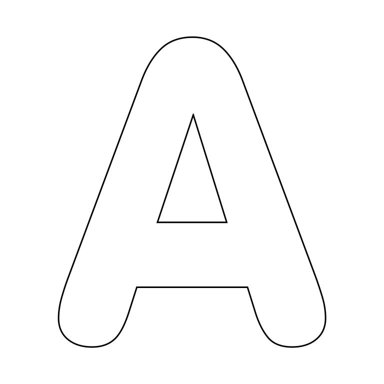 буквы прямые