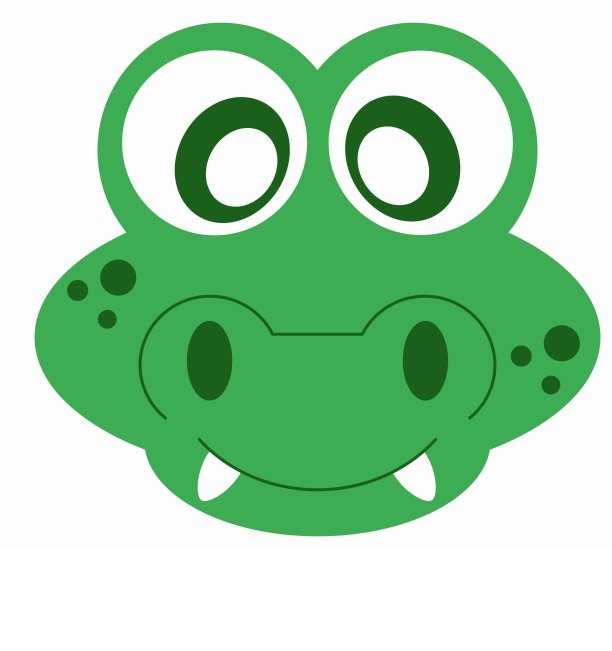 Бумажная маска крокодила