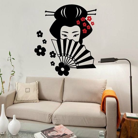 Узоры на стенах в японском стиле