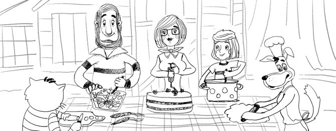 Семья дяди Федора из Простоквашино