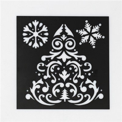 Новогодние украшения на окна трафареты