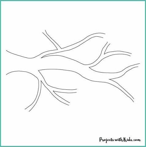 Ветка дерева для аппликации