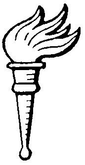 Факел раскраска для детей