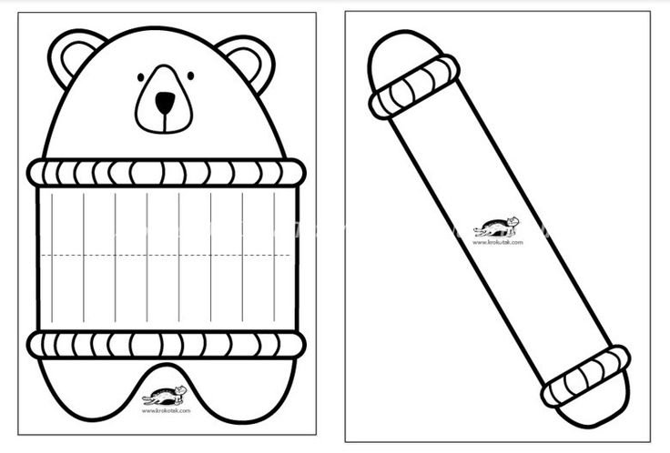 Шаблон поделки из бумаги для детей