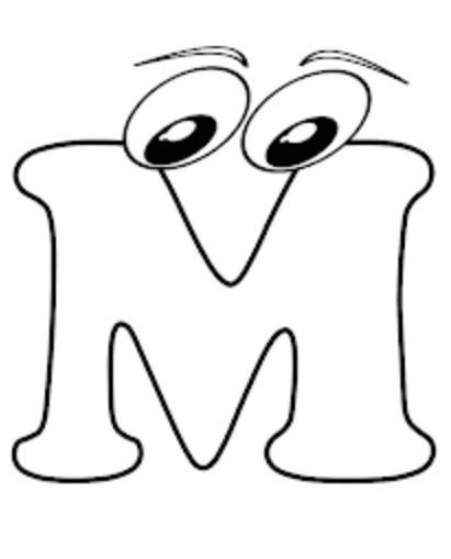 Смешные буквы для раскрашивания