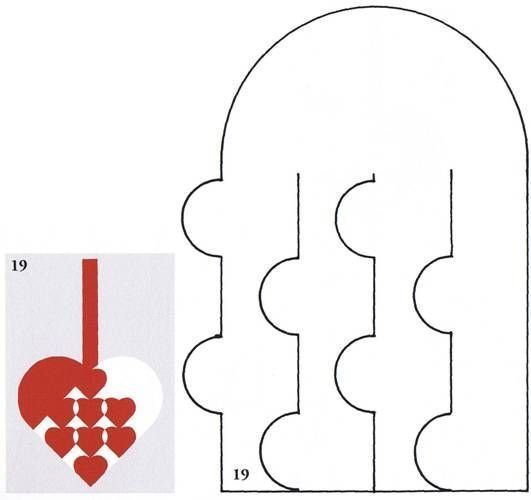 Сердце плетение из бумаги