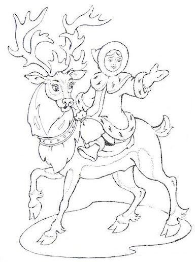 Снежная Королева раскраска