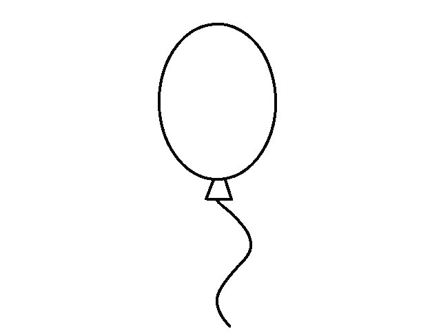 Воздушные шары раскраска