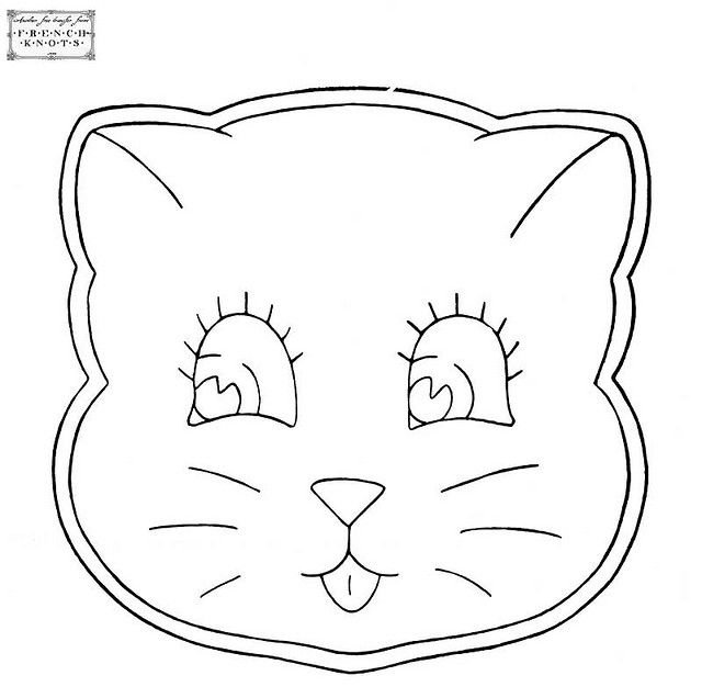 Аппликация морда кота