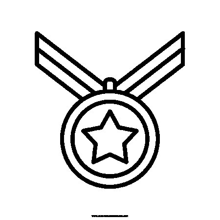 Медаль трафарет