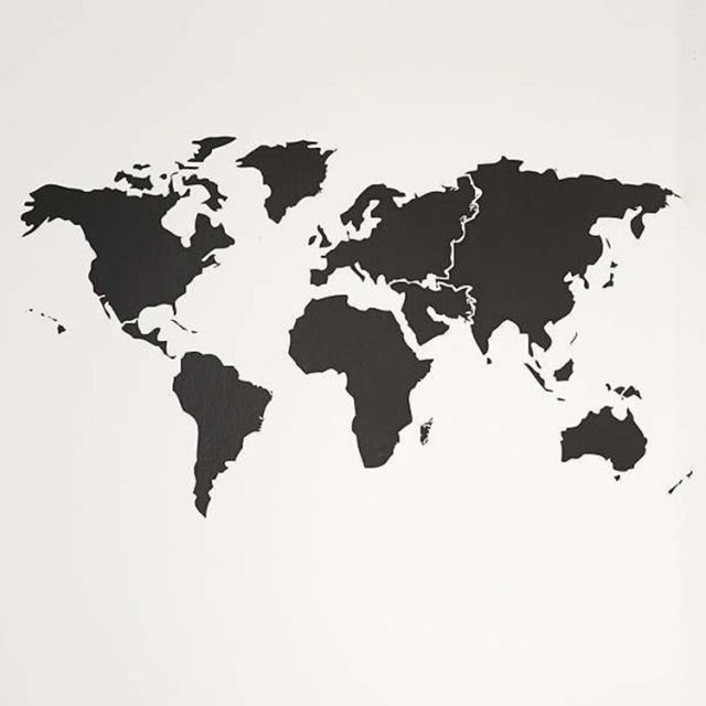 Трафарет карты мира на стену для покраски