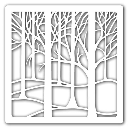 Вытынанка зимнее дерево