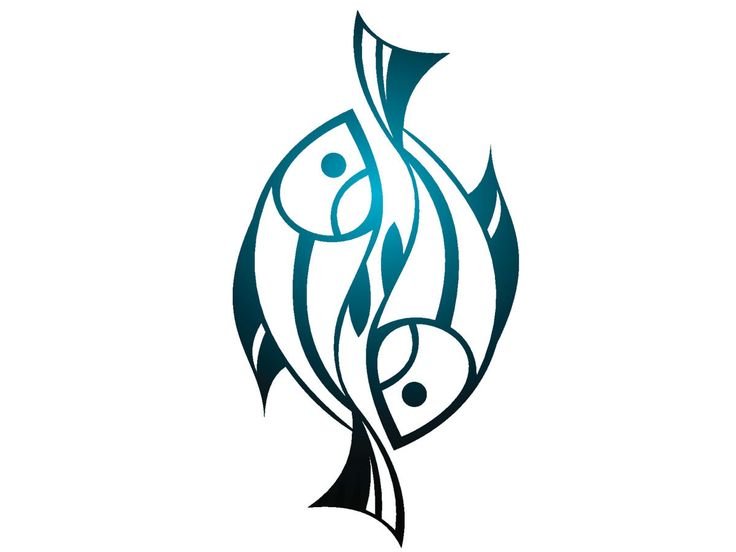 Стилизованное изображение рыбы